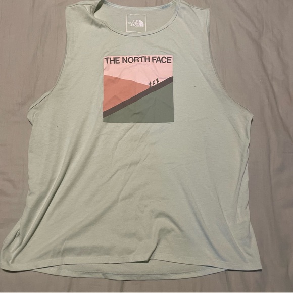 The North Face Women's Mint Green Muscle Tee - Picture 1 of 5